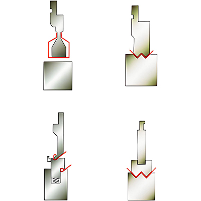 Sets punzón-matriz para plegadoras
